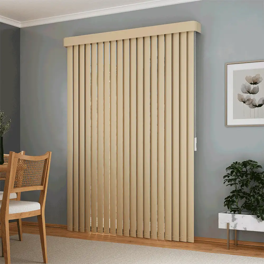 Persiana vertical pvc camurça