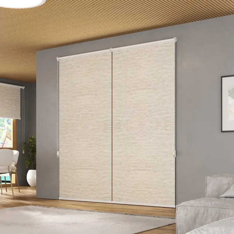 Persiana rolô tecido bege