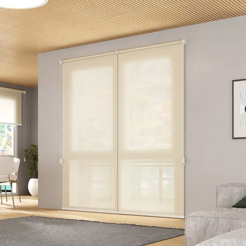 Persiana rolô tela solar bege 1%