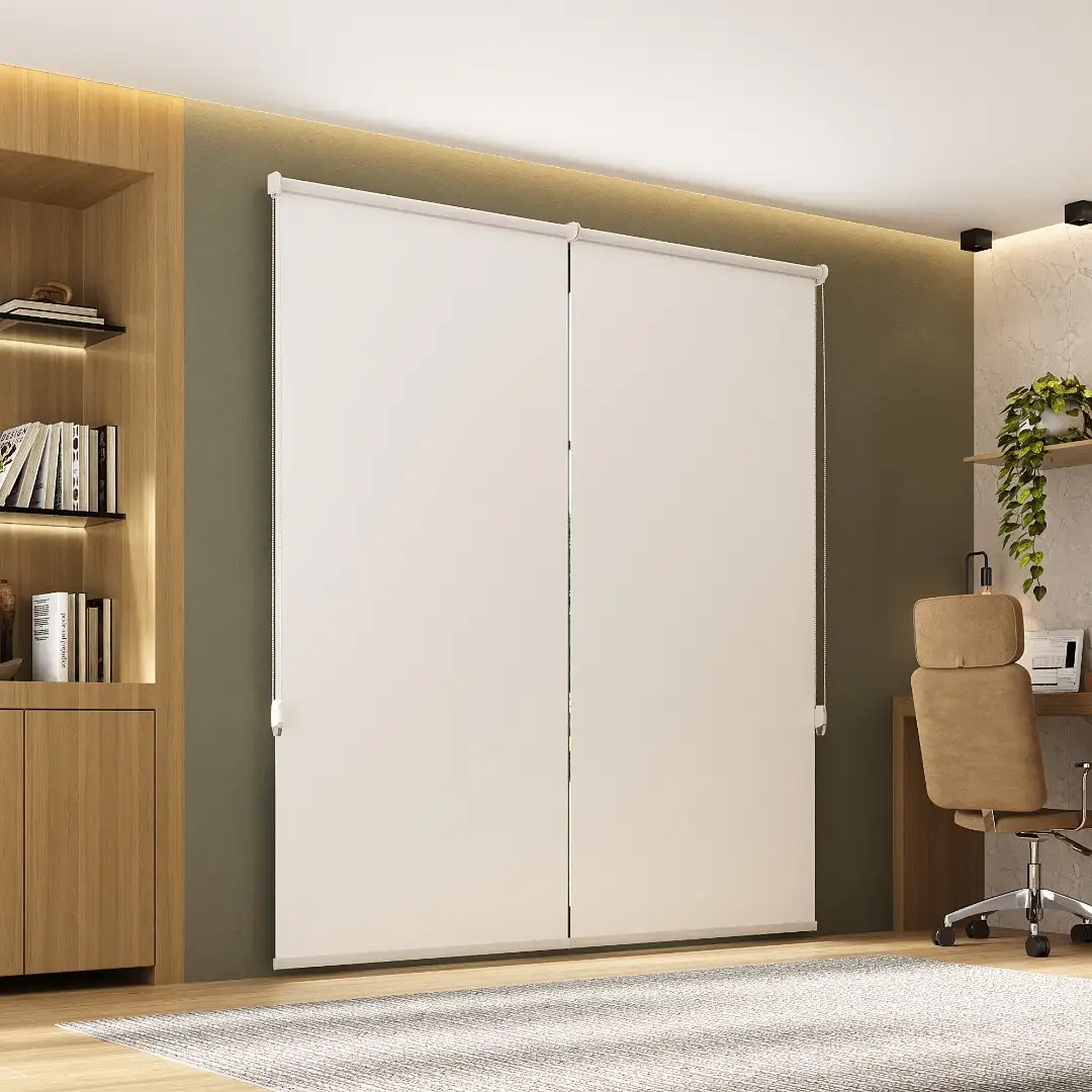 Persiana rolô pvc flexível branca