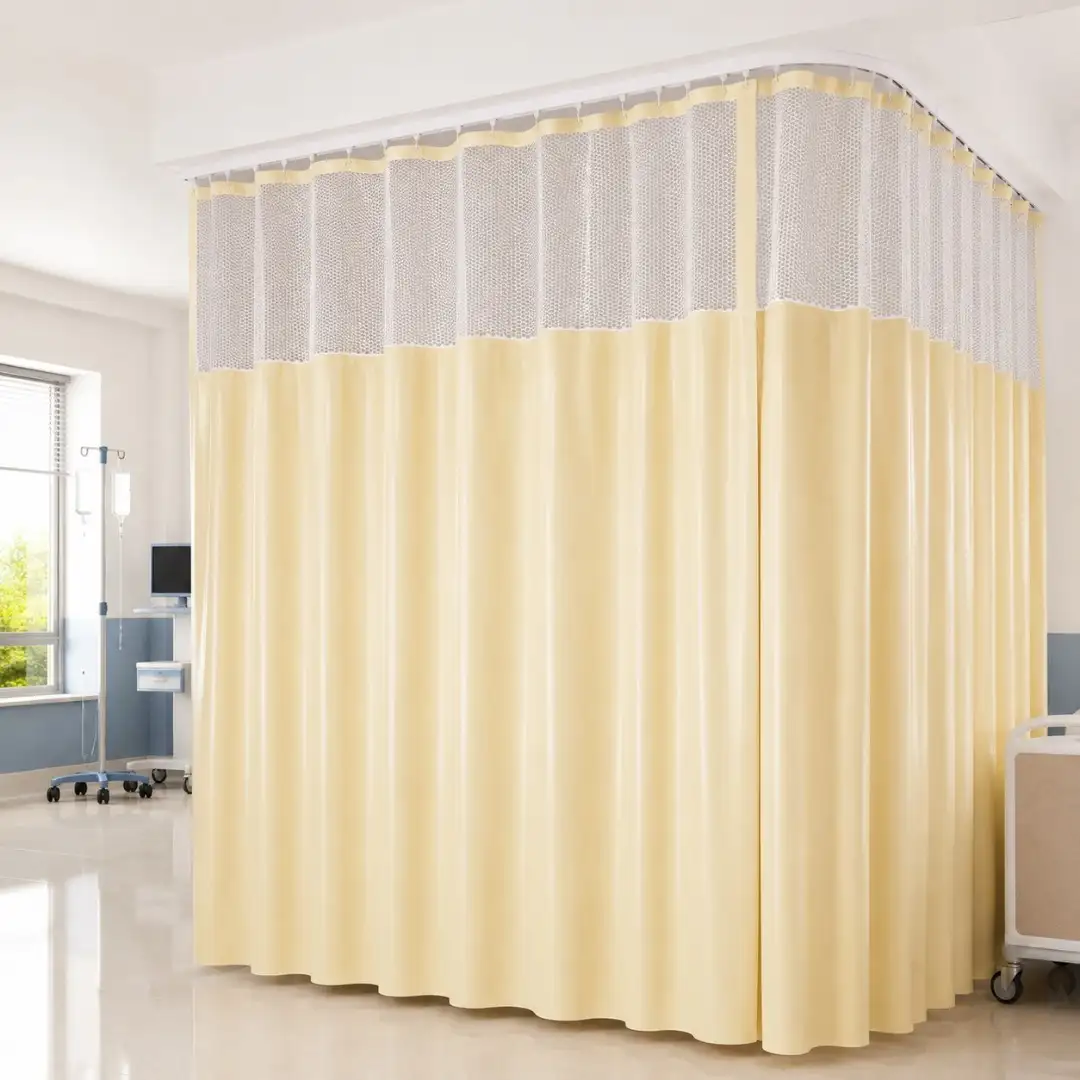 Cortina hospitalar bege l60