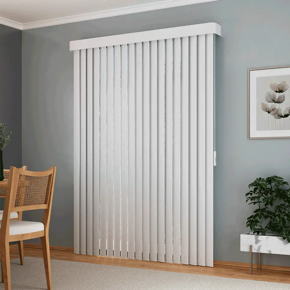 Persiana vertical pvc branca