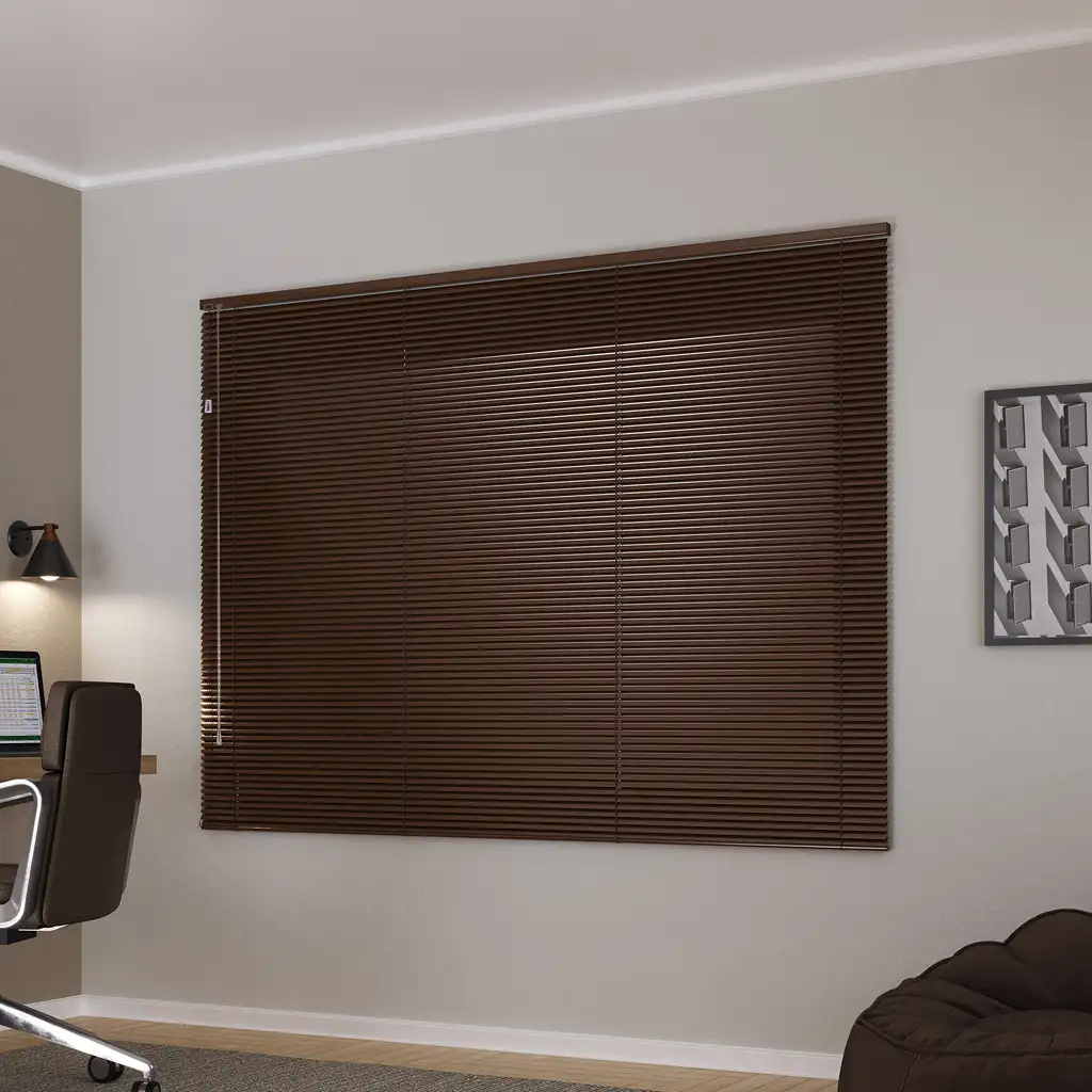 Persiana horizontal blackout bronze alumínio 25mm