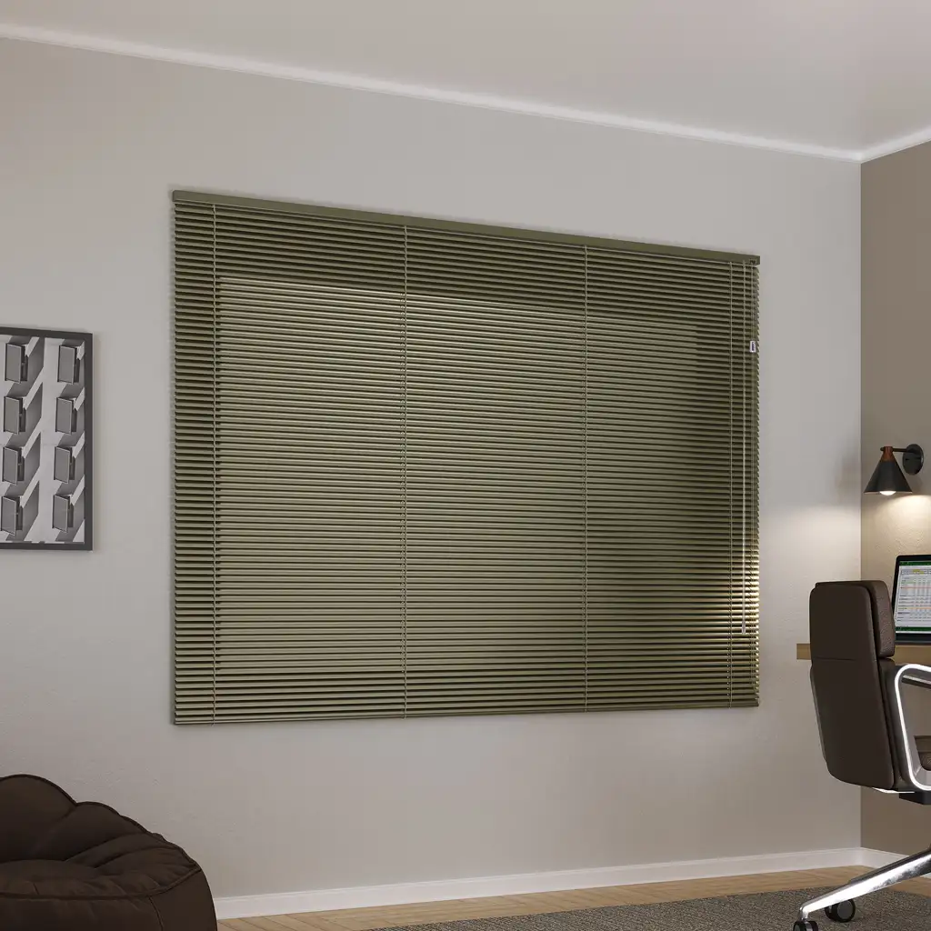 Persiana horizontal alumínio charcoal 25mm