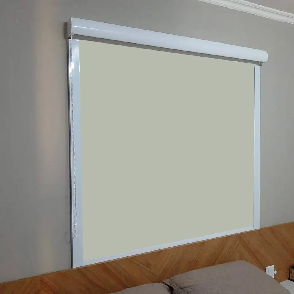Persiana rolô blackout caixa box bege