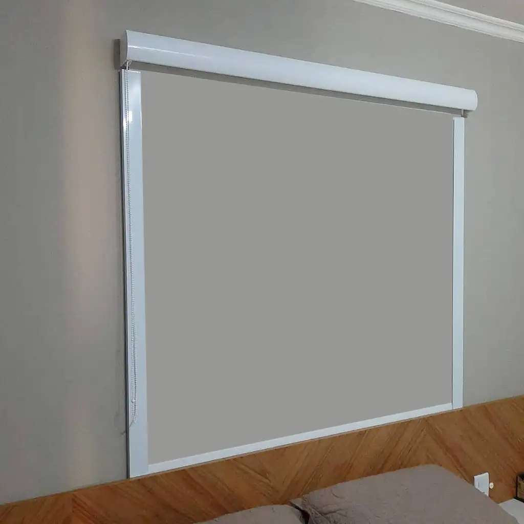 Persiana rolô blackout caixa box cinza