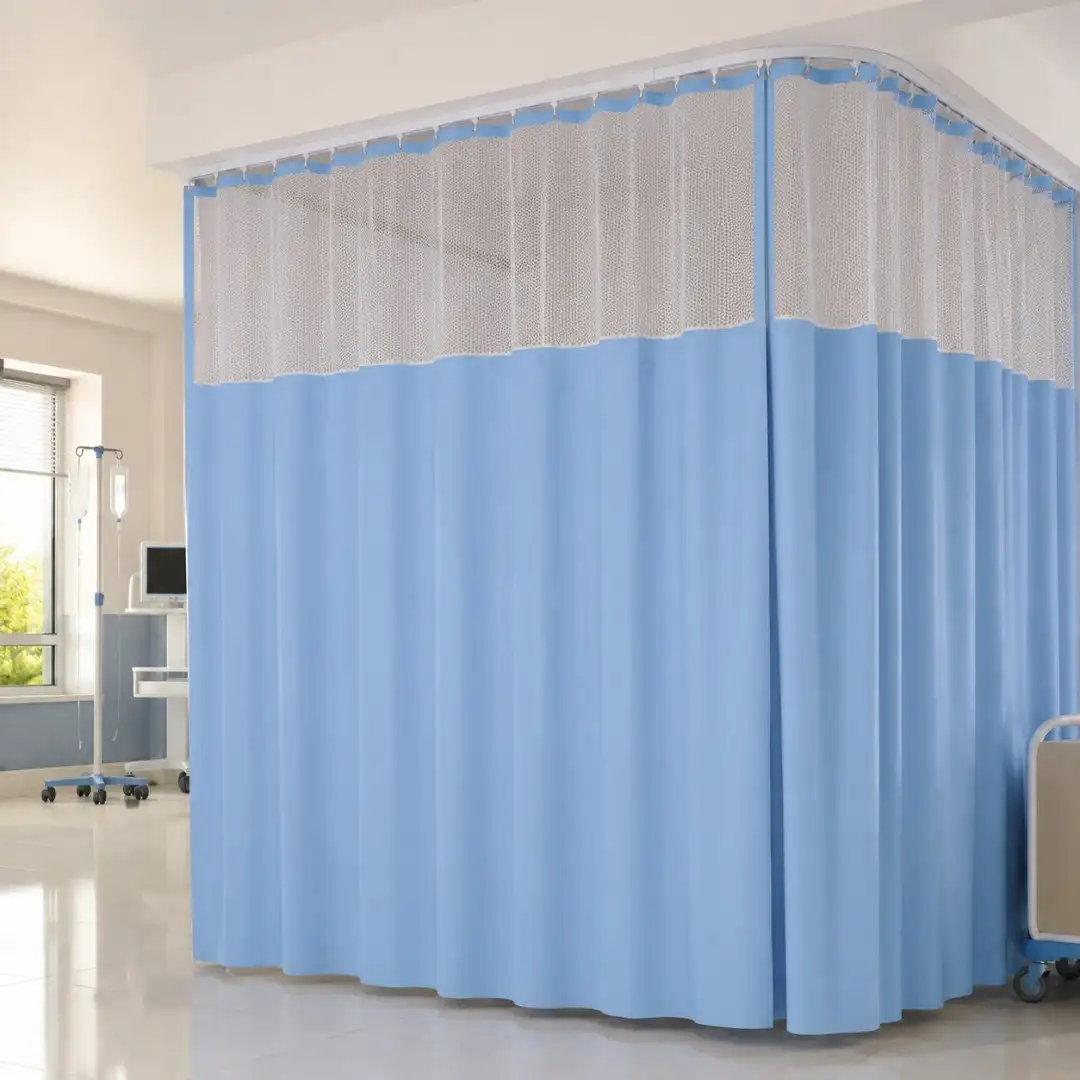 Cortina hospitalar azul U90