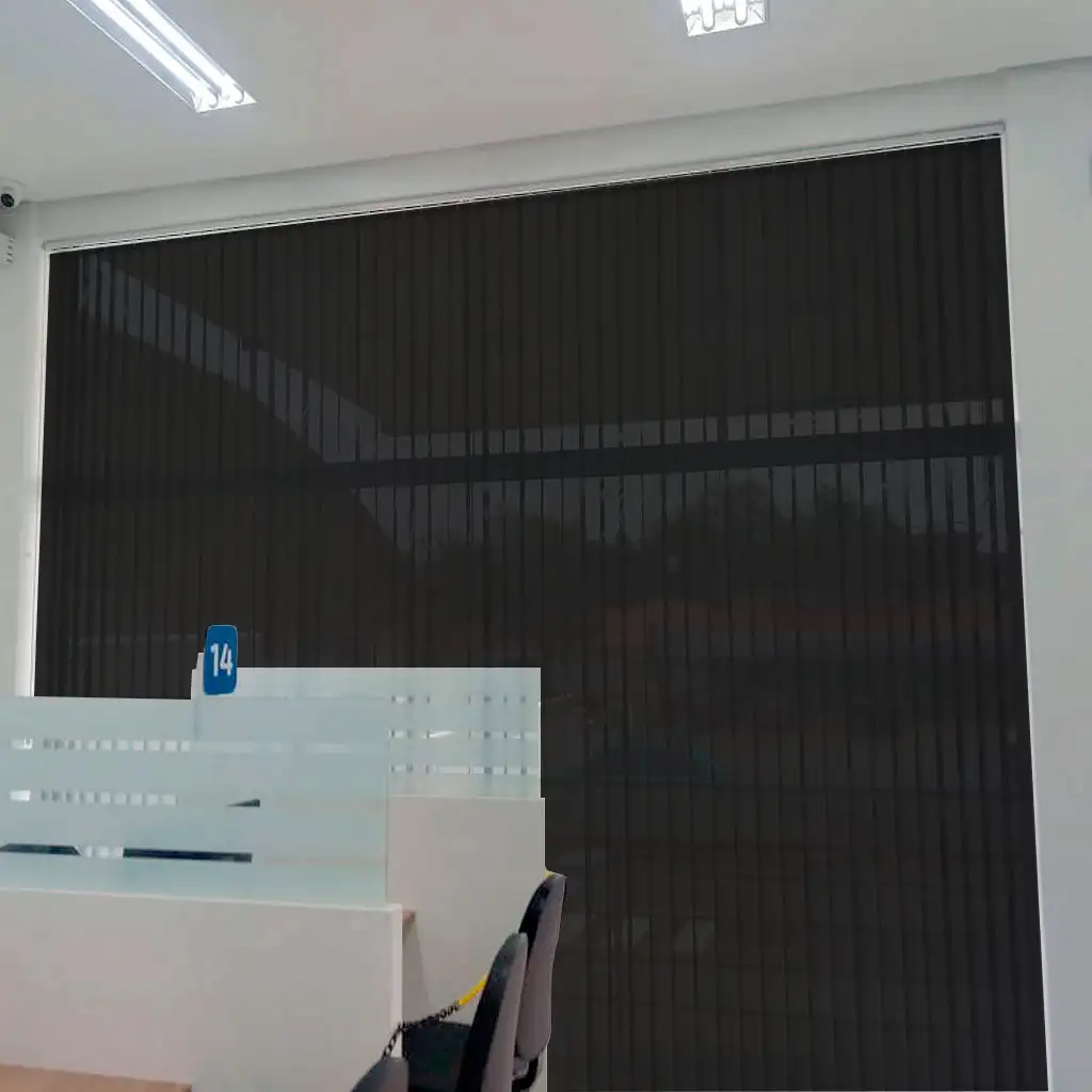 Persiana vertical tela solar preta L 2,30 x 1,40 A