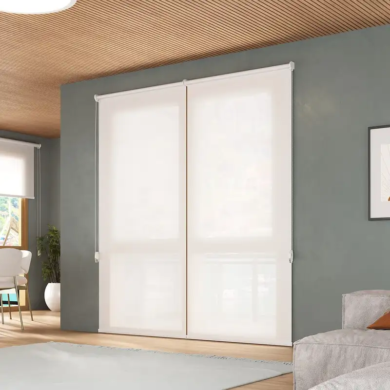 Persiana rolô tela solar branca 1%